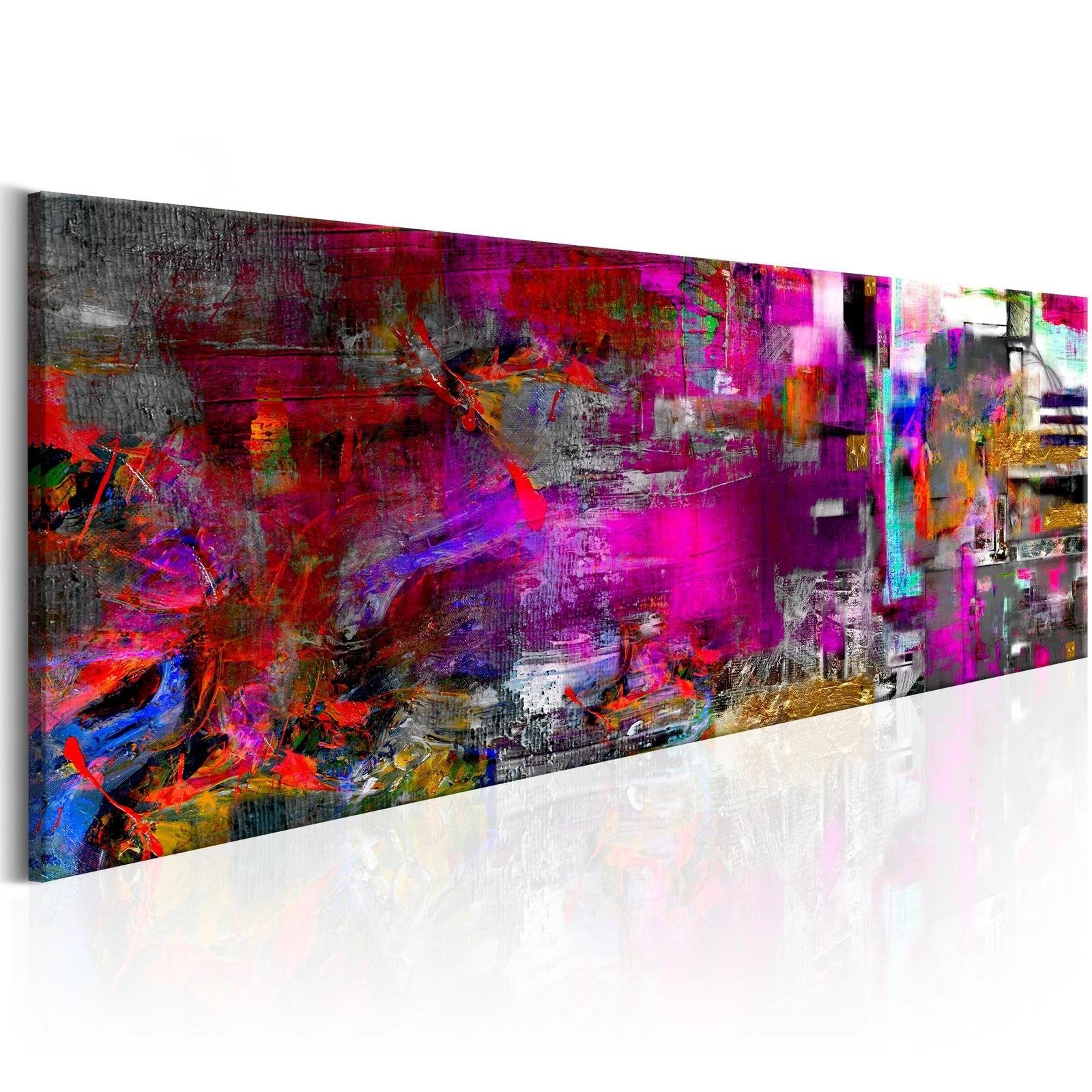 Abstract Stretched Canvas Art - Purple Orangery-Tiptophomedecor