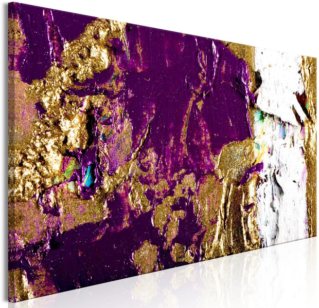 Abstract Stretched Canvas Art - Purple Wave Narrow-Tiptophomedecor