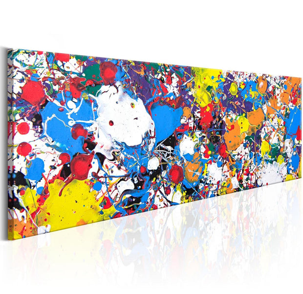 Abstract Stretched Canvas Art - Rainbow Illumination-Tiptophomedecor