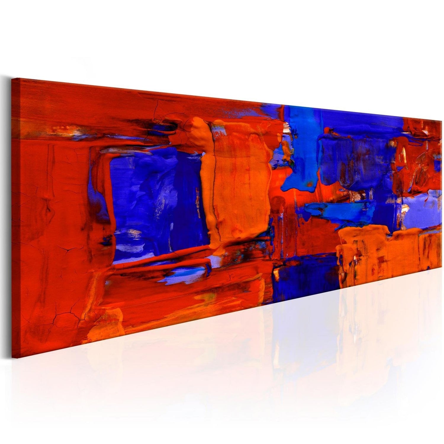 Abstract Stretched Canvas Art - Sapphire Cave-Tiptophomedecor
