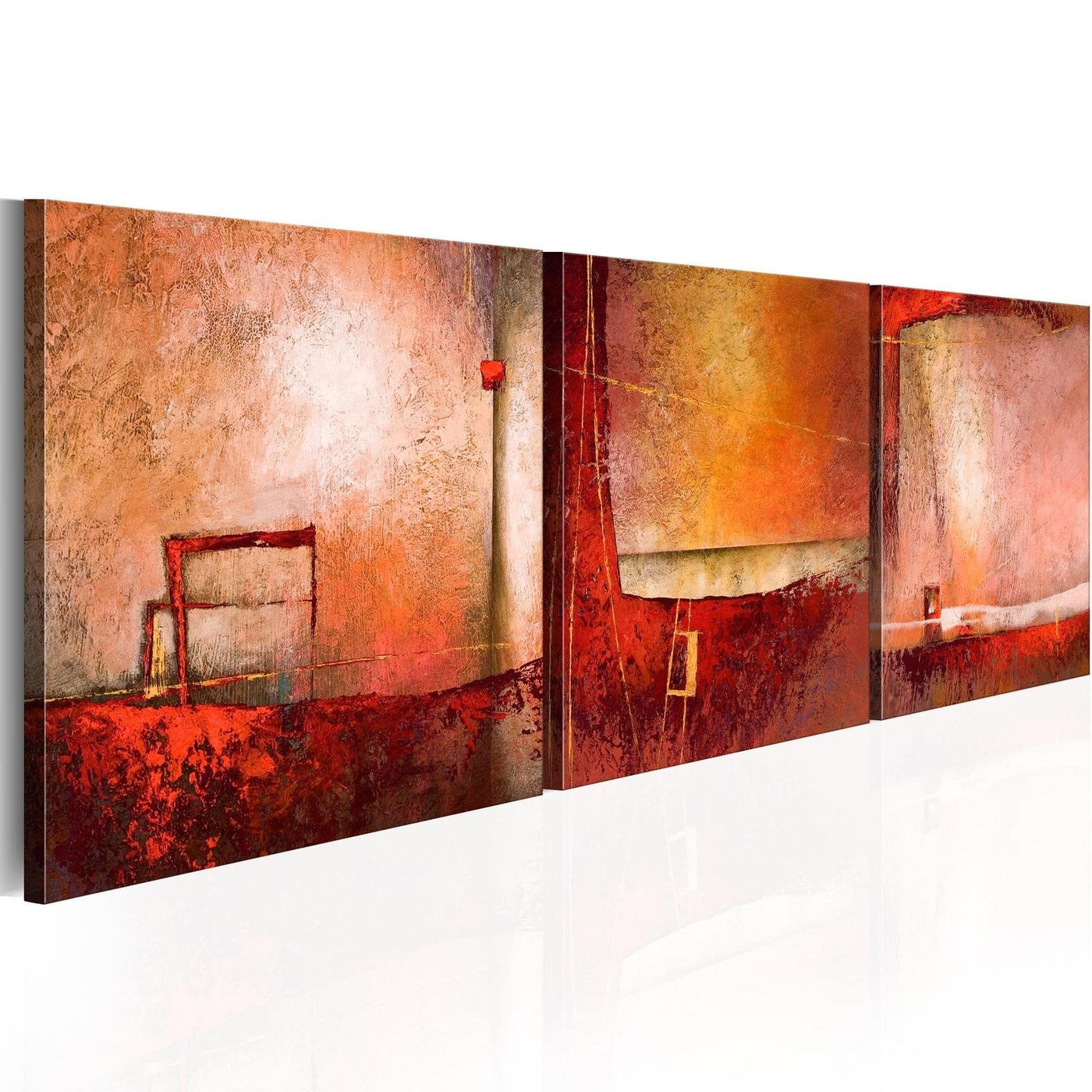 Abstract Stretched Canvas Art - Silence-Tiptophomedecor