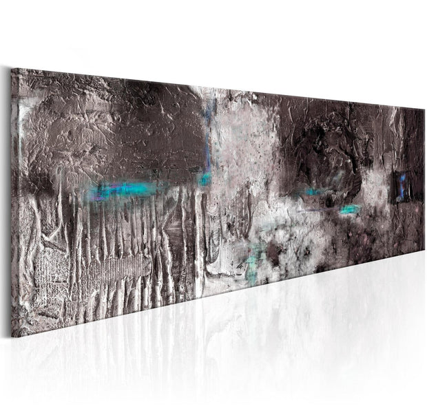 Abstract Stretched Canvas Art - Silver Machine-Tiptophomedecor
