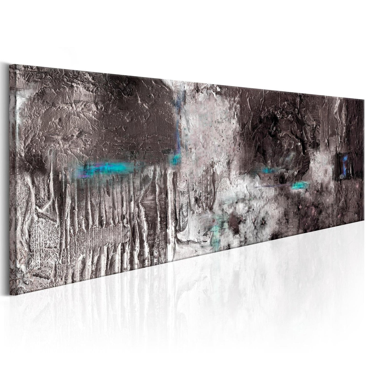 Abstract Stretched Canvas Art - Silver Machine-Tiptophomedecor
