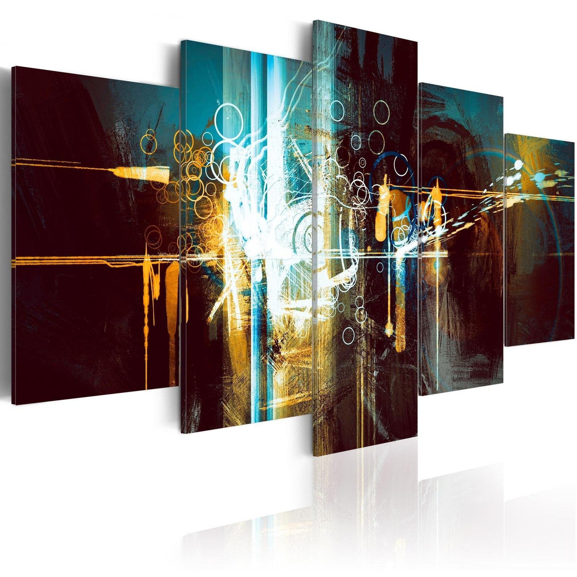 Abstract Stretched Canvas Art - Stellar Chariot-Tiptophomedecor