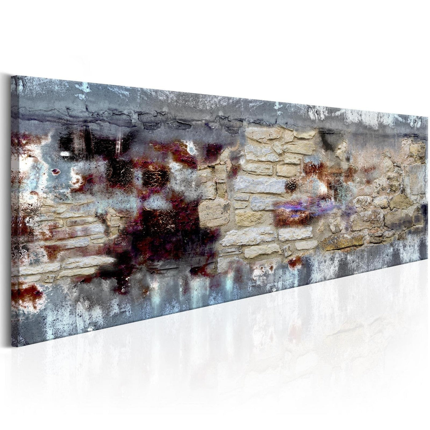 Abstract Stretched Canvas Art - Stony Time-Tiptophomedecor