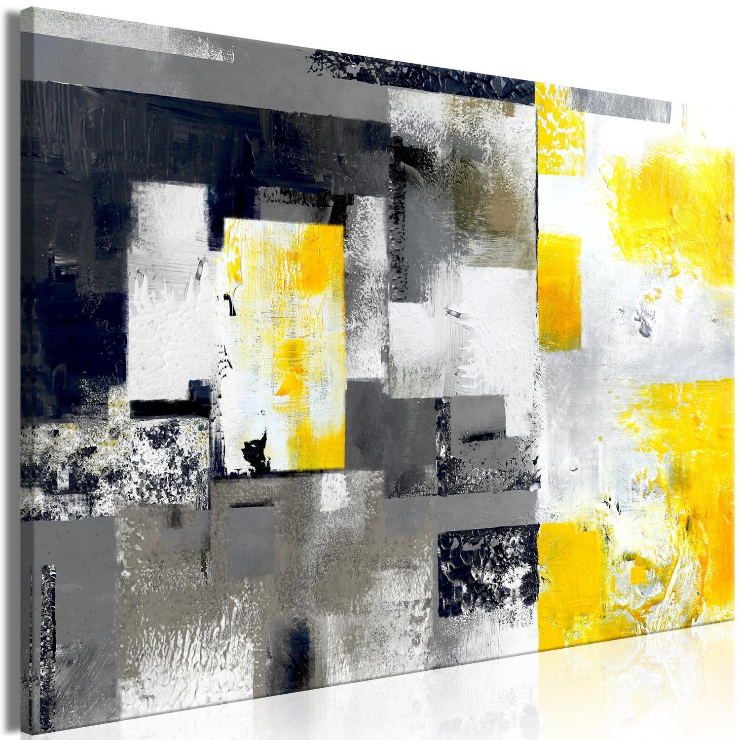 Abstract Stretched Canvas Art - Sun Mine Wide-Tiptophomedecor