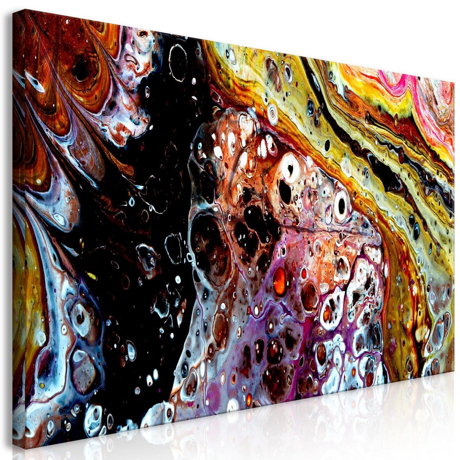 Abstract Stretched Canvas Art - Synthesis Vertical-Tiptophomedecor