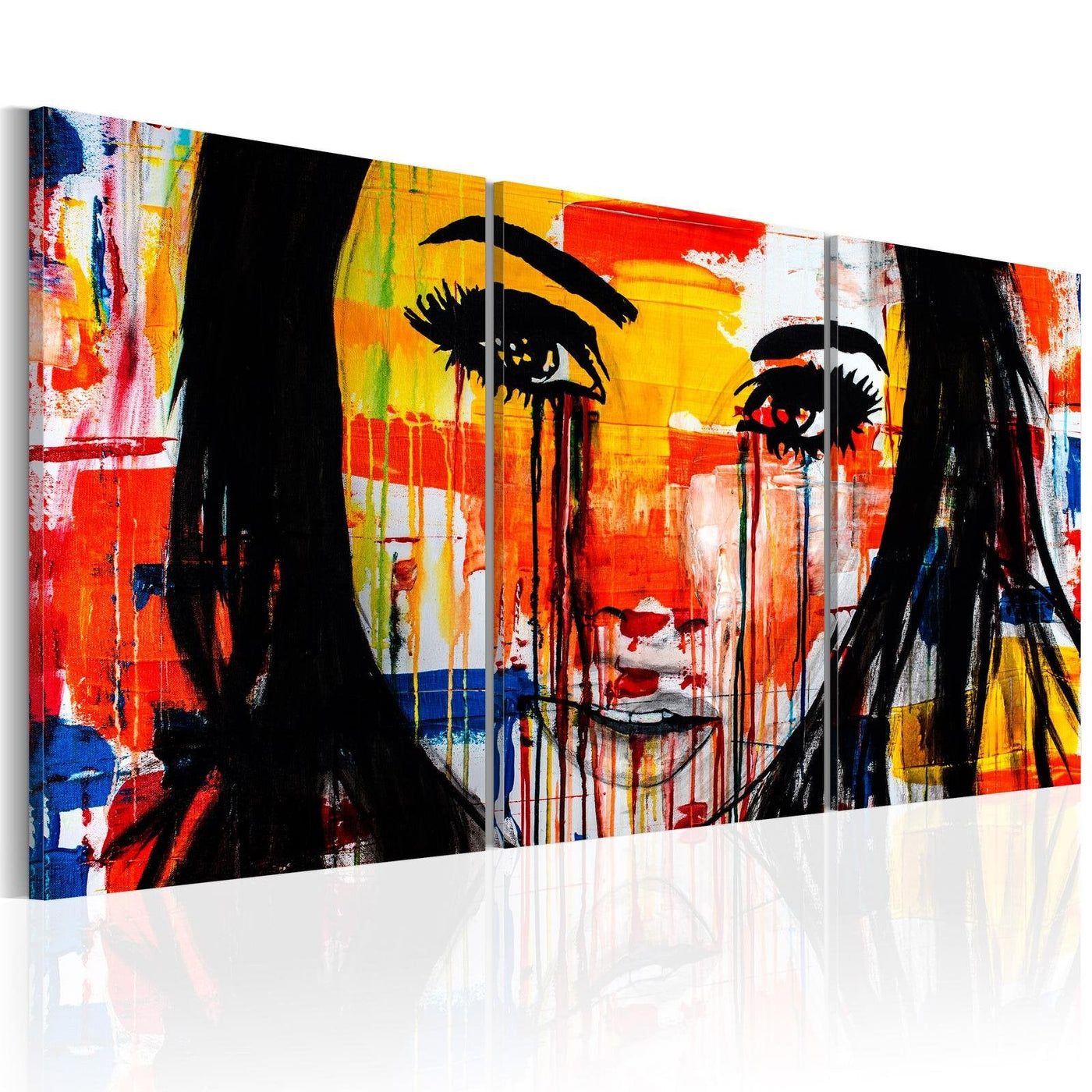 Abstract Stretched Canvas Art - Tears Of Innocence-Tiptophomedecor
