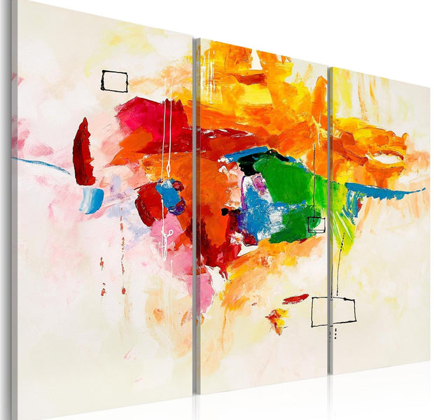 Abstract Stretched Canvas Art - The Parrot-Tiptophomedecor