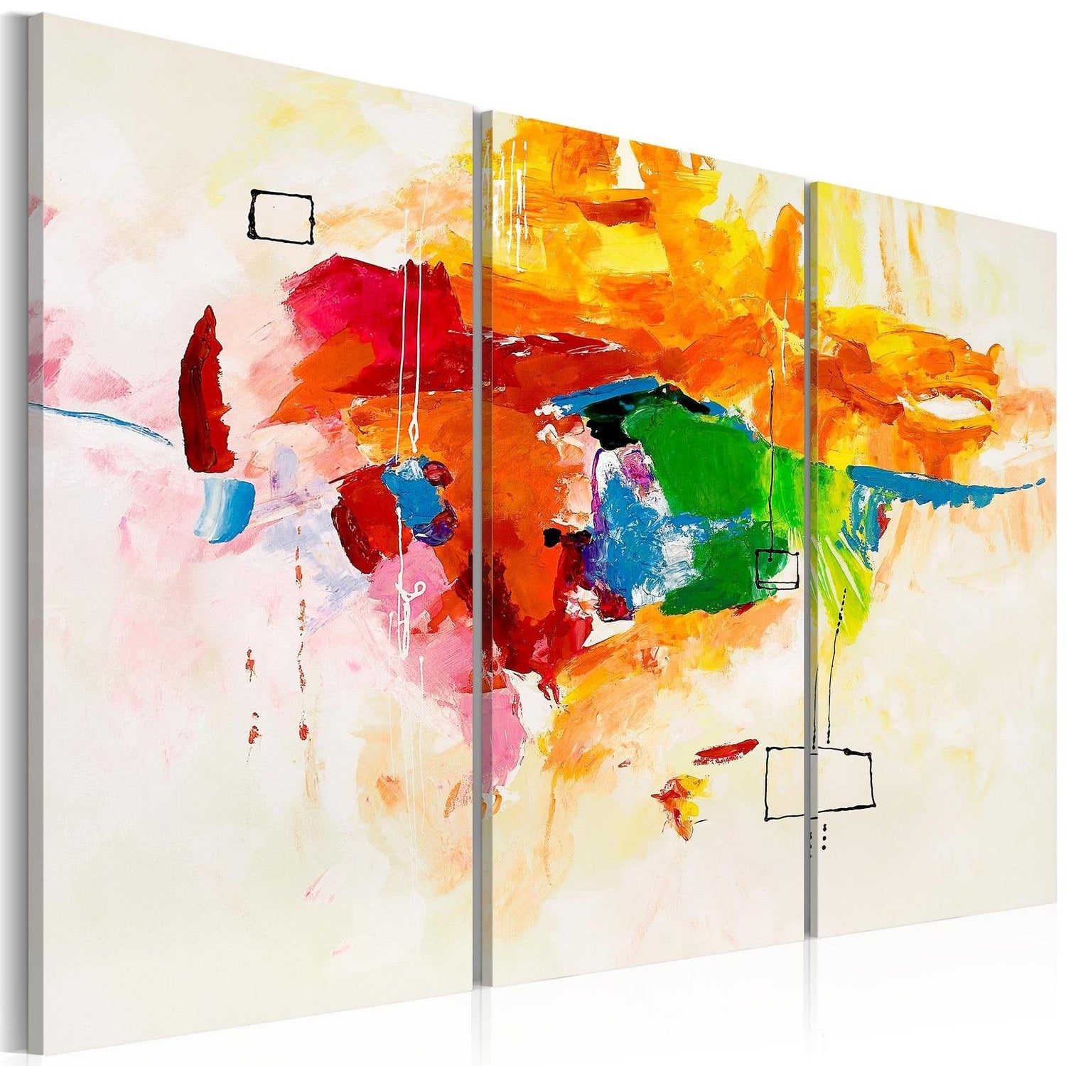 Abstract Stretched Canvas Art - The Parrot-Tiptophomedecor