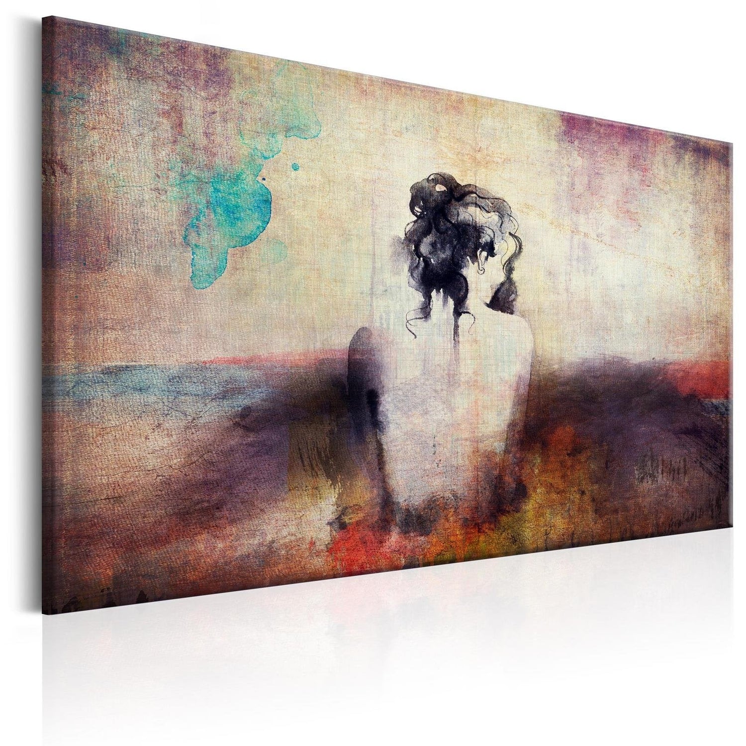 Abstract Stretched Canvas Art - Thoughts About...-Tiptophomedecor