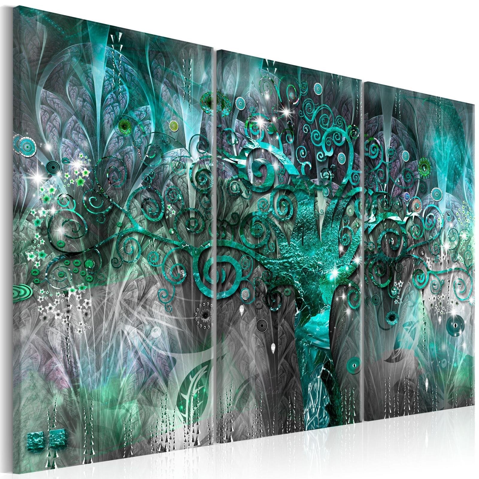 Abstract Stretched Canvas Art - Tree Of The Future I-Tiptophomedecor
