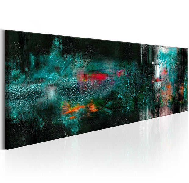 Abstract Stretched Canvas Art - Turquoise Power-Tiptophomedecor
