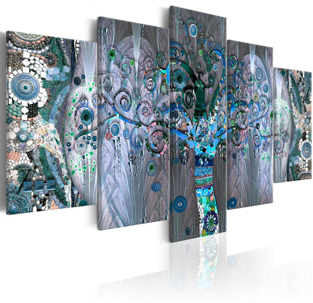 Abstract Stretched Canvas Art - Twisted Tree-Tiptophomedecor