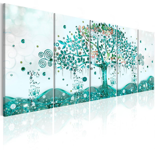 Abstract Stretched Canvas Art - Waving Tree-Tiptophomedecor