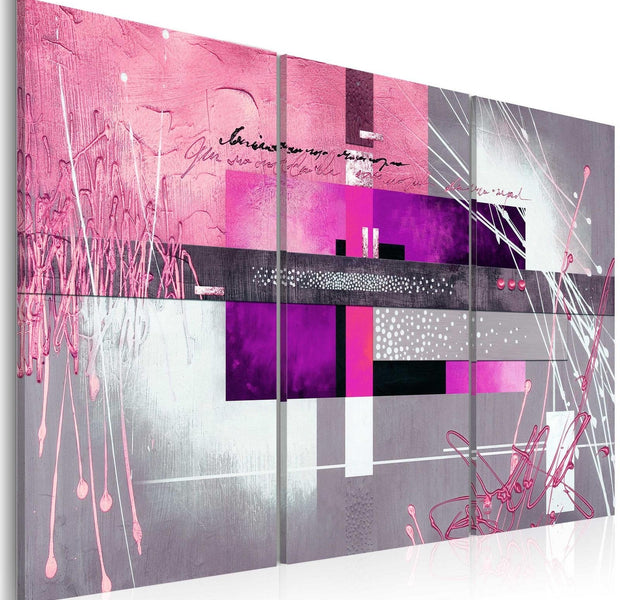 Abstract Stretched Canvas Art - Winter Blush-Tiptophomedecor