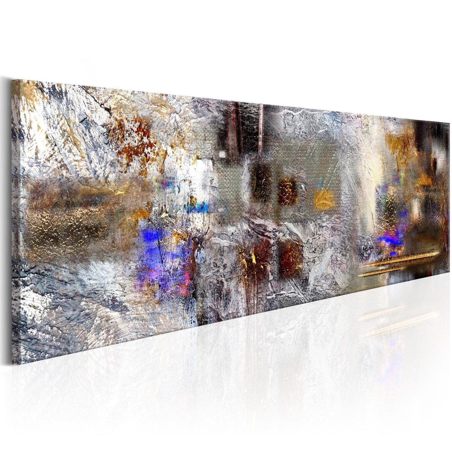 Abstract Stretched Canvas Art - Winter Kaleidoscope-Tiptophomedecor