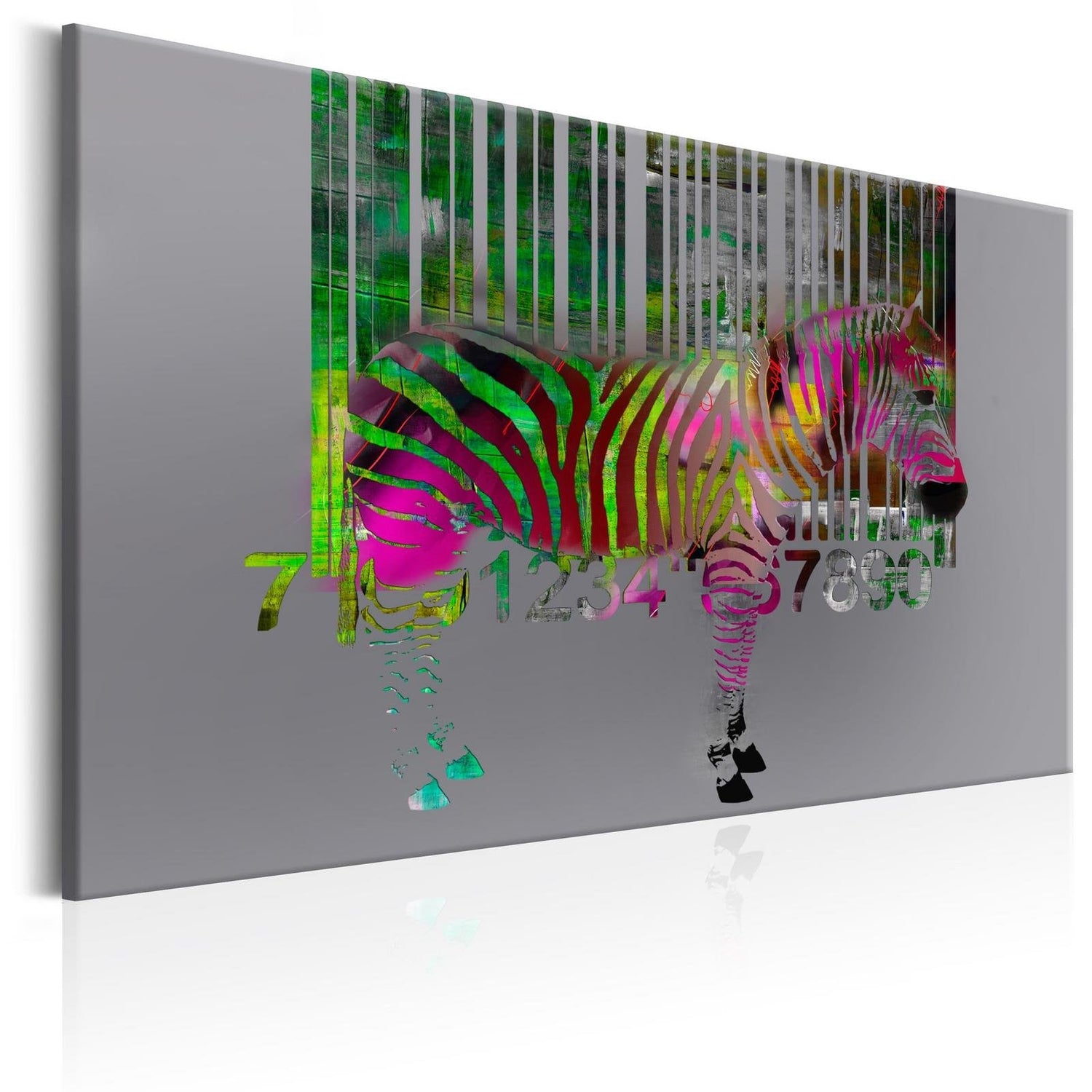 Abstract Stretched Canvas Art - Zoo Of Modernity-Tiptophomedecor