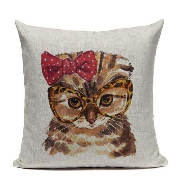 Cute Funky Funny Cat Pillowcases-TipTopHomeDecor