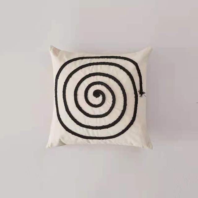 Embroidered Rainbow Geometric Mid Century Style Pillowcases-TipTopHomeDecor