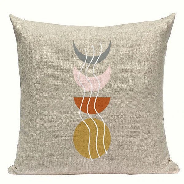 Modern Mid Century Boho Line Art Cushion Covers-TipTopHomeDecor