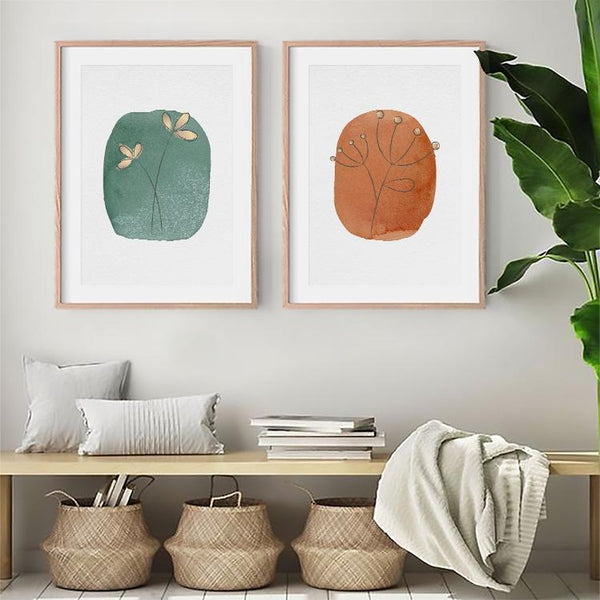 Modern Simple Botanical Line Art Prints