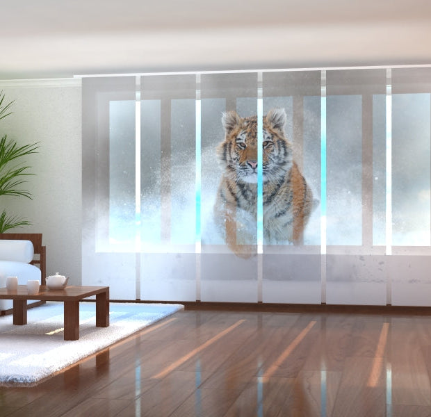 Tiptophomedecor Set of 6 Panel Blinds Amur Tiger