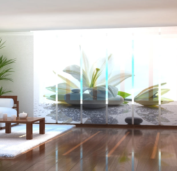 Tiptophomedecor Set of 6 Panel Blinds Lily on the Stone