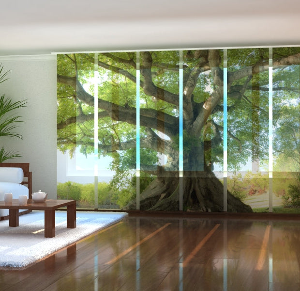 Tiptophomedecor Set of 6 Panel Blinds Tree of Life