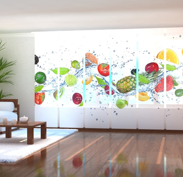 Tiptophomedecor Set of 6 Panel Blinds Wave of Freshness