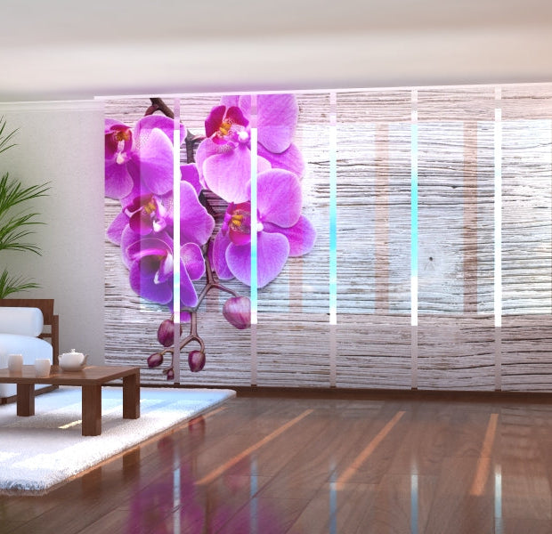 Tiptophomedecor Set of 6 Panel Blinds Orchid and Tree 2