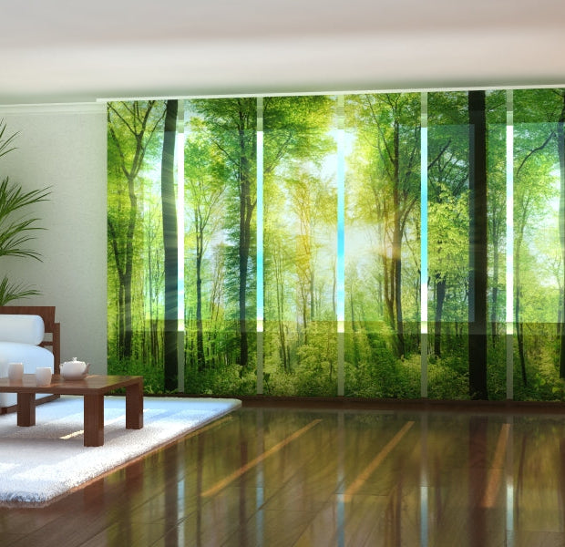 Tiptophomedecor Set of 6 Panel Blinds Sun Rays