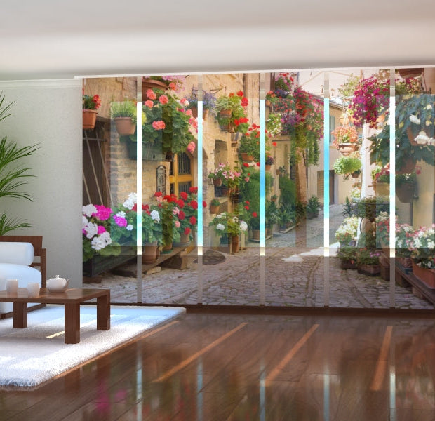 Tiptophomedecor Set of 6 Panel Blinds Sunny day in Italy