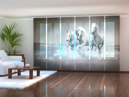 Tiptophomedecor Set of 6 Panel Blinds White Gracefulness