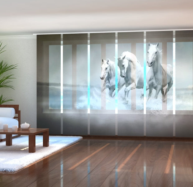 Tiptophomedecor Set of 6 Panel Blinds White Gracefulness