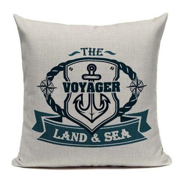 Sea Marine Turquoise Blue Coastal Boat Cushion Covers-TipTopHomeDecor