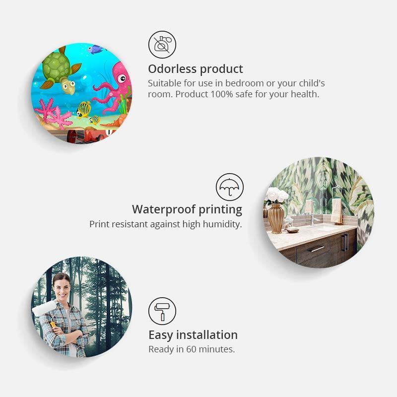 Wall mural - Floral umbrella