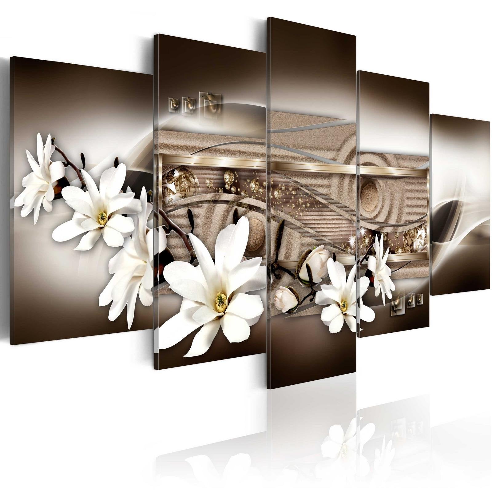 Glamour Stretched Canvas Art - Sensual Bronze-Tiptophomedecor