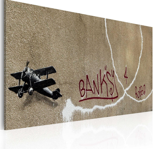 Canvas Print - Love plane (Banksy)