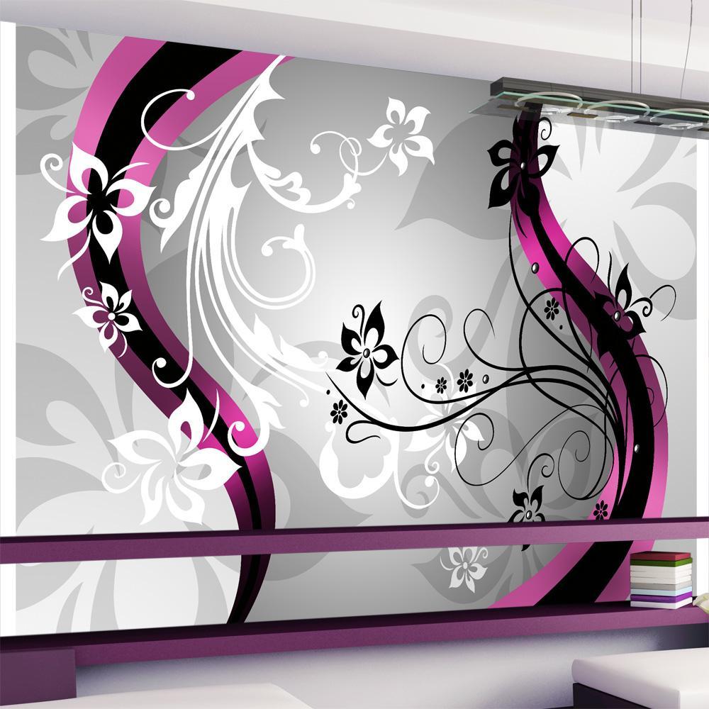 Wall mural - Art-flowers (pink)