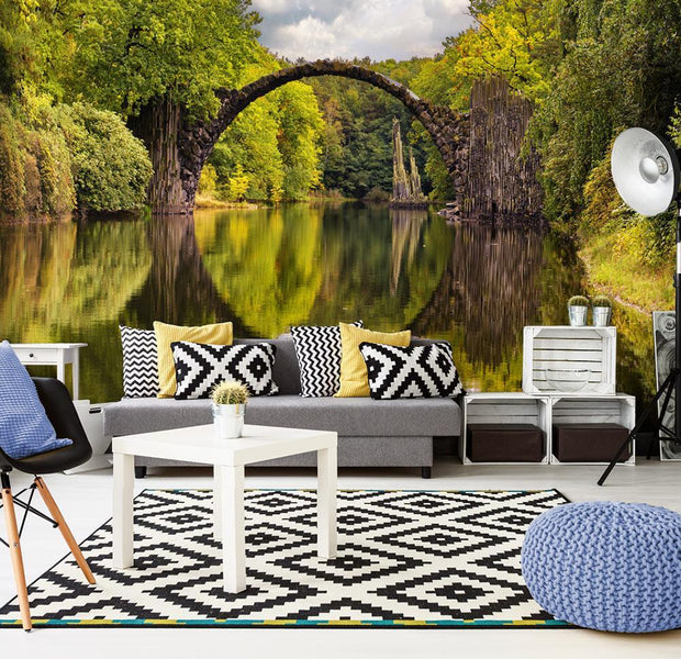 Peel and stick wall mural - Devil's Bridge in Kromlau,Germany