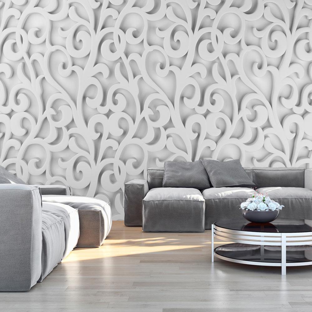 Wall mural - White ornament