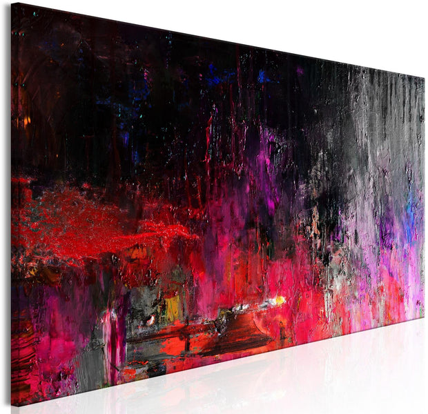 Abstract Canvas Wall Art - Hot Night In August - Stretched & Framed Canvas Ready To Hang Art-Tiptophomedecor