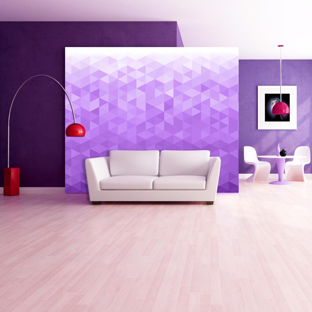 Wall mural - Violet pixel