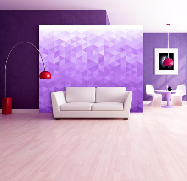 Wall mural - Violet pixel