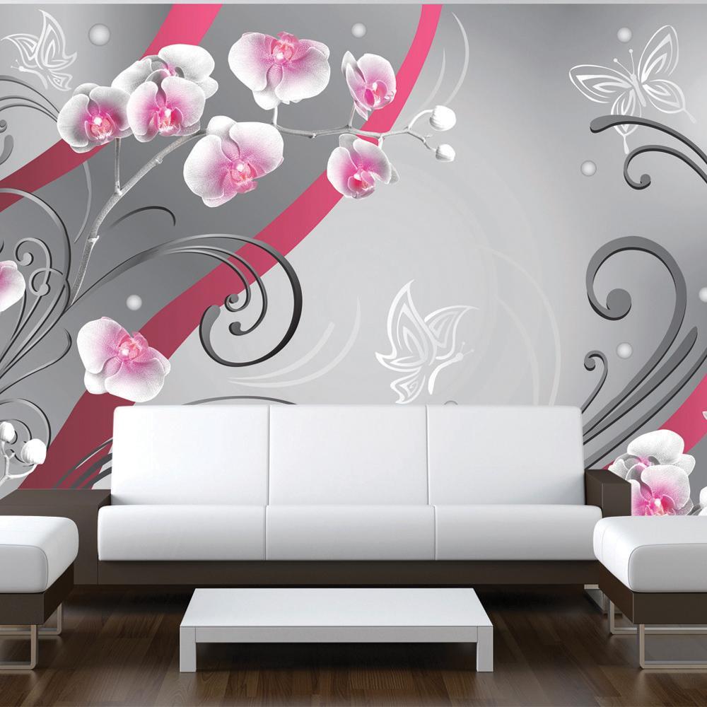 Wall mural - Pink orchids - variation