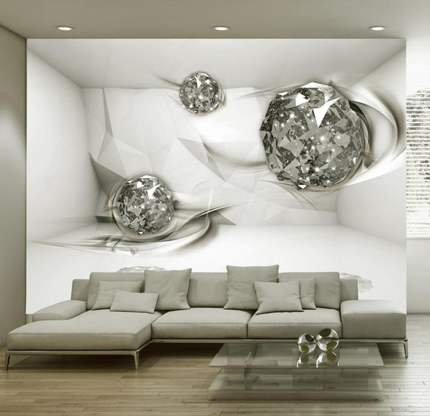 Wall mural - White topazes