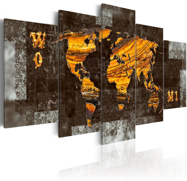 Canvas Print - Hidden Treasure (World Map)
