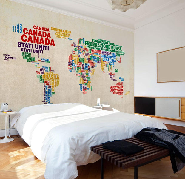 Wall mural - map (Italian)