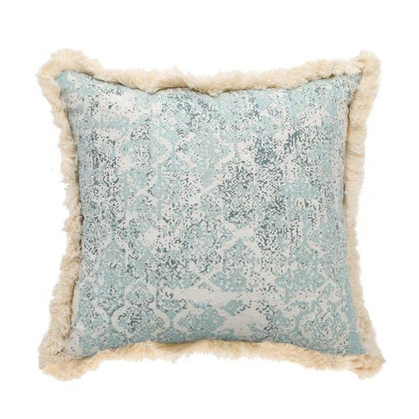 Vintage Retro Bohemian Light Blue Embroidered Cushion Covers-TipTopHomeDecor